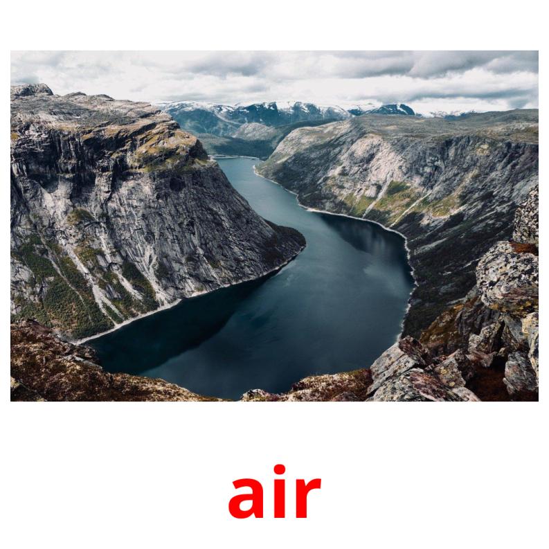 air picture flashcards