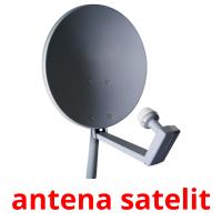 antena satelit flashcards illustrate