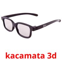 kacamata 3d flashcards illustrate