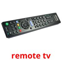 remote tv flashcards illustrate