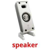 speaker picture flashcards