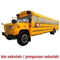 bis sekolah / jemputan sekolah Tarjetas didacticas