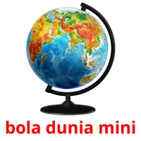 bola dunia mini Tarjetas didacticas