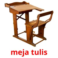 meja tulis Tarjetas didacticas