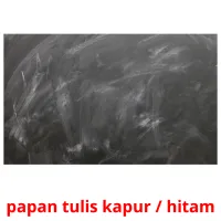 papan tulis kapur / hitam Tarjetas didacticas