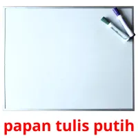 papan tulis putih Tarjetas didacticas