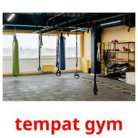 tempat gym picture flashcards