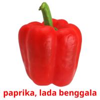 paprika, lada benggala card for translate