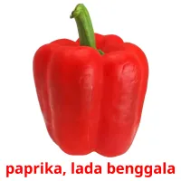 paprika, lada benggala cartes flash