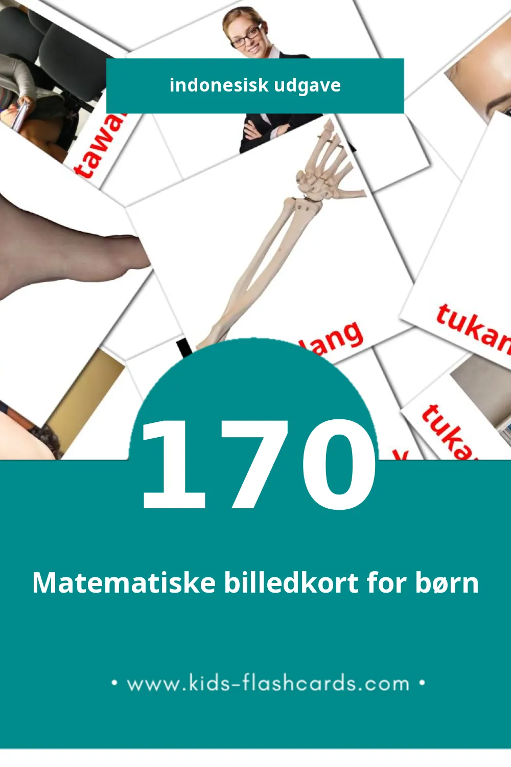 Visuelle billedkort for børn om Orang til småbørn (170 kort på Indonesisk)