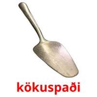 kökuspaði billedkort for børn med billeder