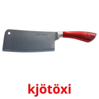 kjötöxi billedkort for børn med billeder