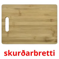 skurðarbretti billedkort for børn med billeder