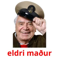 eldri maður cartões com imagens