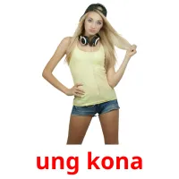 ung kona cartões com imagens