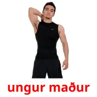 ungur maður cartões com imagens