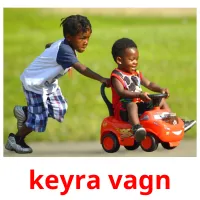 keyra vagn cartões com imagens