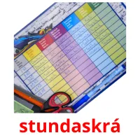 stundaskrá kuvakortit