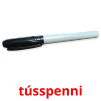 tússpenni kuvakortit