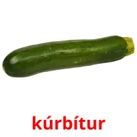 kúrbítur billedkort for børn med billeder