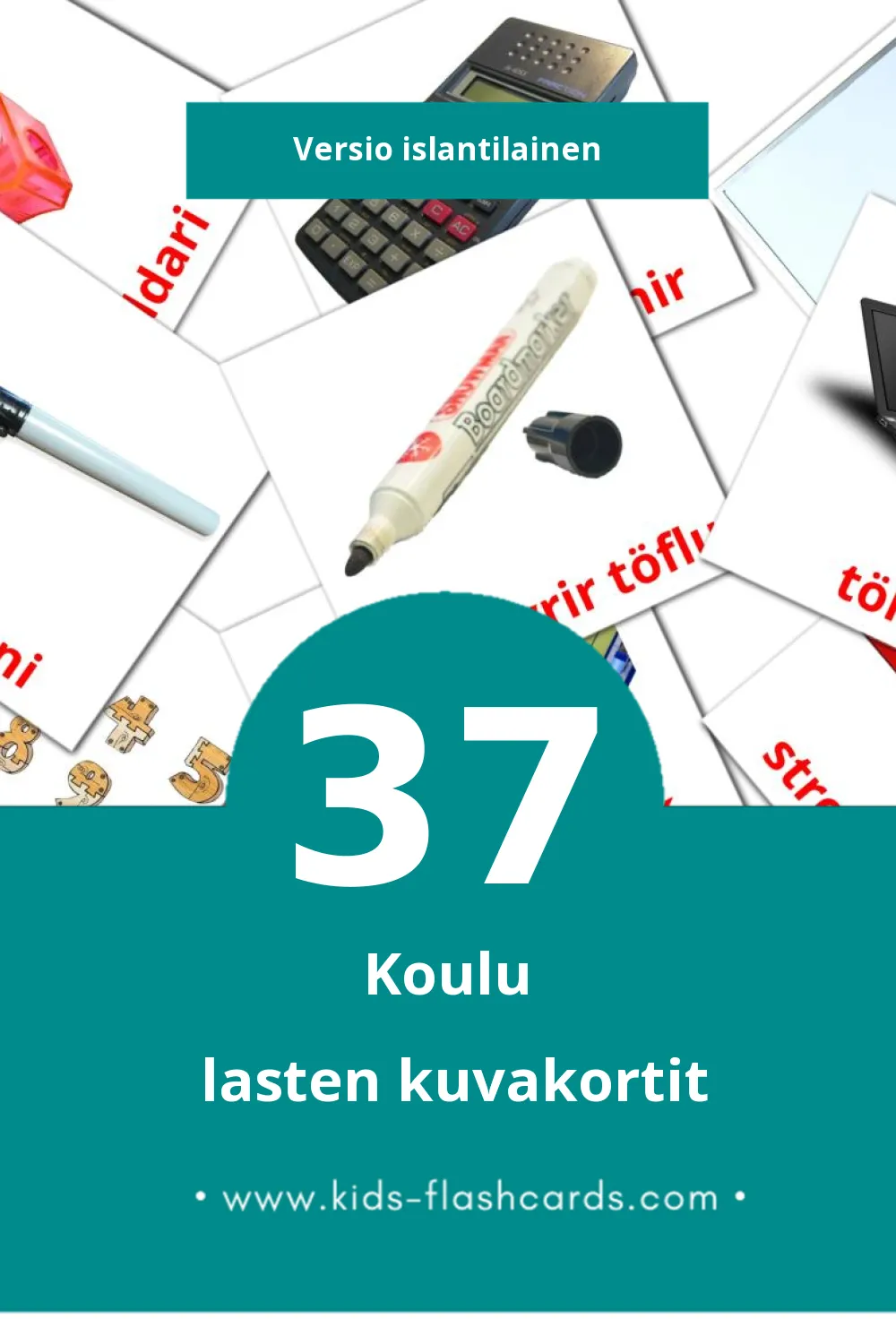 Skóli lasten kuvakortit pikkulapsille (37 korttia Islantilaiseksi) Skóli lasten kuvakortit pikkulapsille (37 korttia Islantilaiseksi)