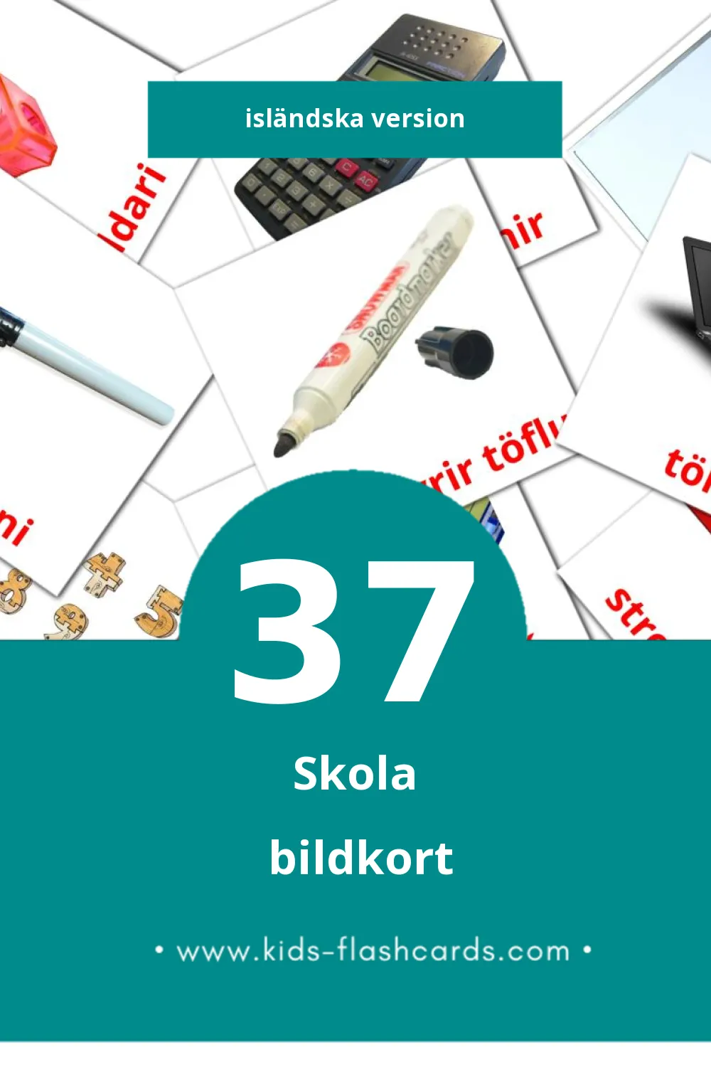 Visuella Skóli för småbarn (37 bildkort för barn på Isländska) Visuella Skóli för småbarn (37 bildkort för barn på Isländska)