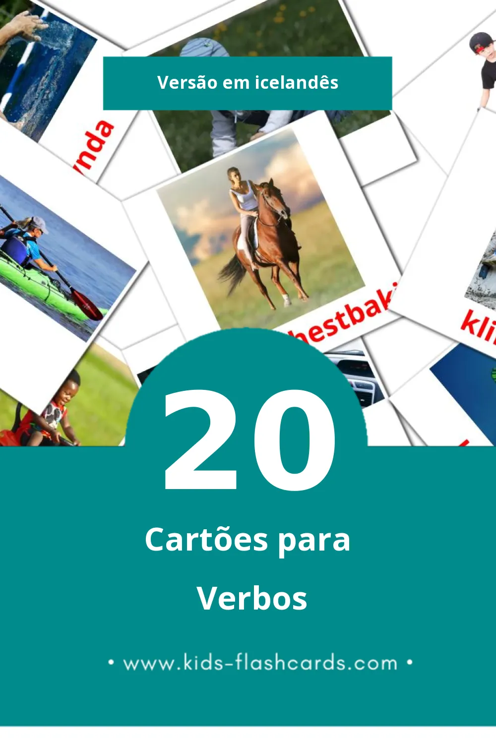 Flashcards de Sagnorð Visuais para Toddlers (20 cartões em Icelandês) Flashcards de Sagnorð Visuais para Toddlers (20 cartões em Icelandês)