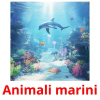 Animali marini cartes flash