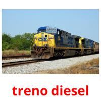 treno diesel Tarjetas didacticas