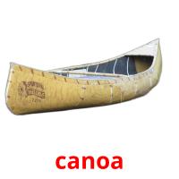 canoa Tarjetas didacticas