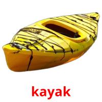 kayak cartões com imagens