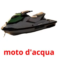 moto d'acqua cartes flash