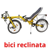 bici reclinata flashcards illustrate
