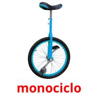 monociclo Tarjetas didacticas