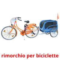 rimorchio per biciclette picture flashcards