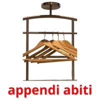 appendi abiti flashcards illustrate