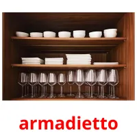 armadietto flashcards illustrate