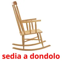 sedia a dondolo flashcards illustrate