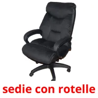 sedie con rotelle flashcards illustrate