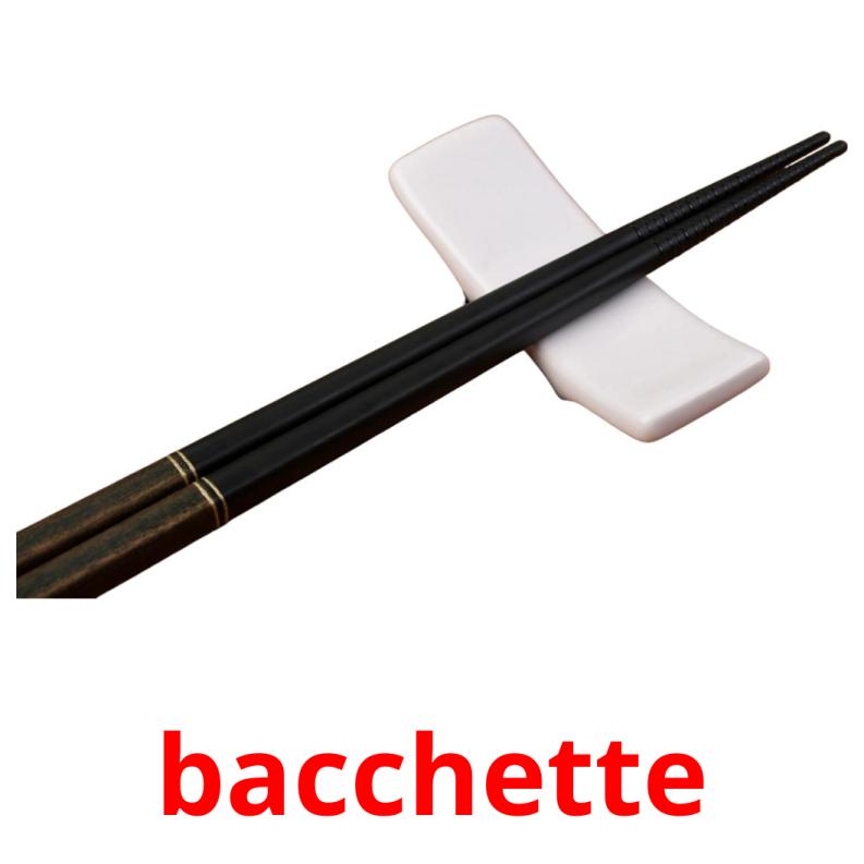 bacchette picture flashcards