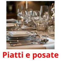 Piatti e posate picture flashcards