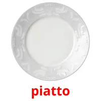 piatto picture flashcards