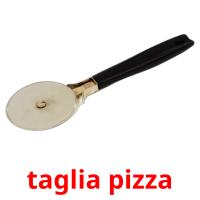 taglia pizza flashcards illustrate