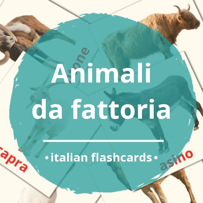 15 FREE Farm animals Flashcards, PDF