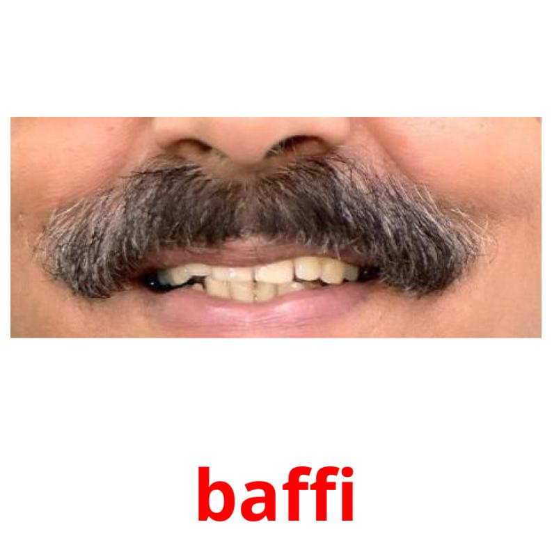baffi picture flashcards