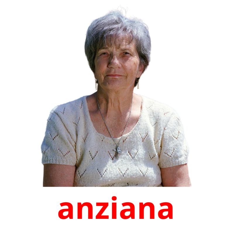 anziana picture flashcards