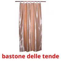 bastone delle tende flashcards illustrate