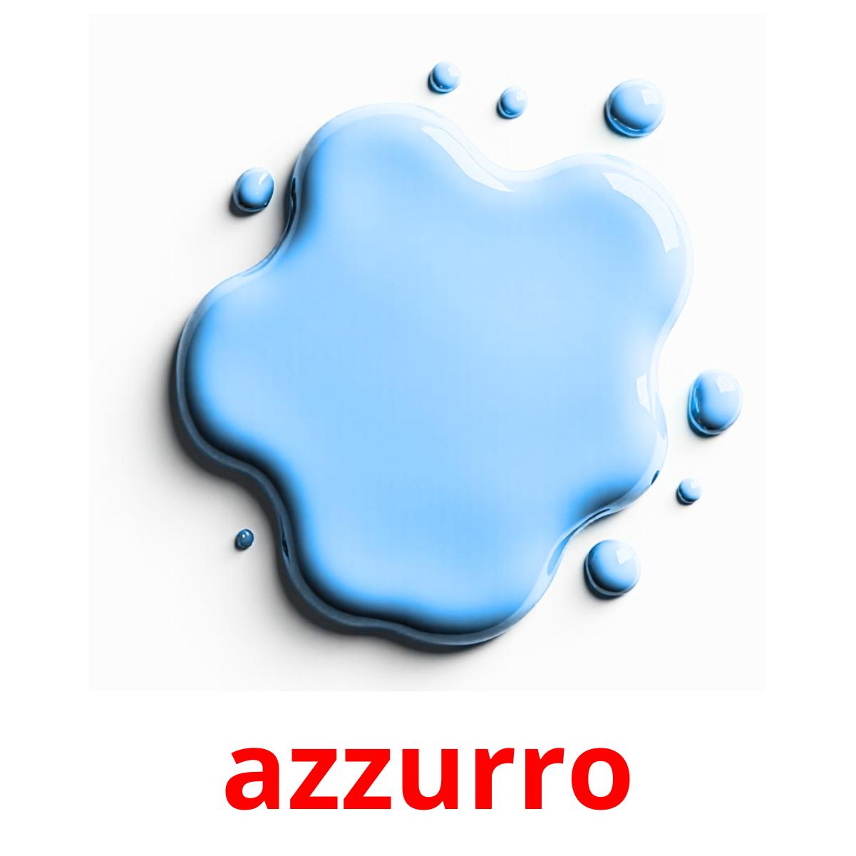 azzurro flashcards illustrate