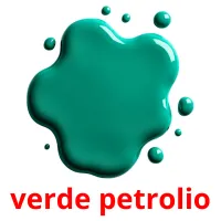 verde petrolio flashcards illustrate