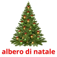 albero di natale flashcards illustrate